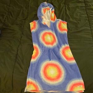 Bright neon swim cover-up, kids